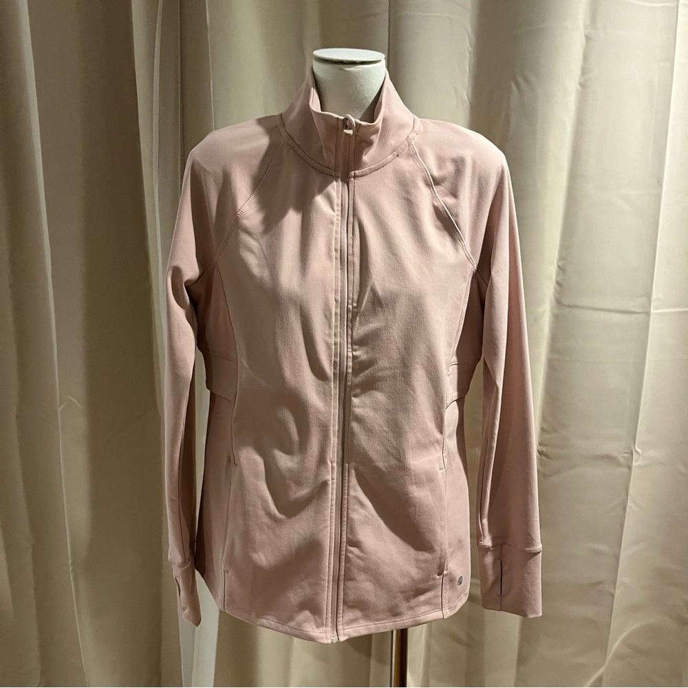 Apana Light Pink Full-Zip Athletic Jacket